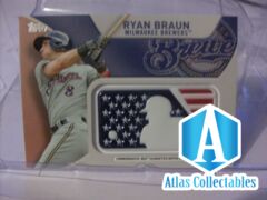 2017 Topps Series 2 Ryan Braun Independence Day Silhoutted Batter Logo IDML-RB